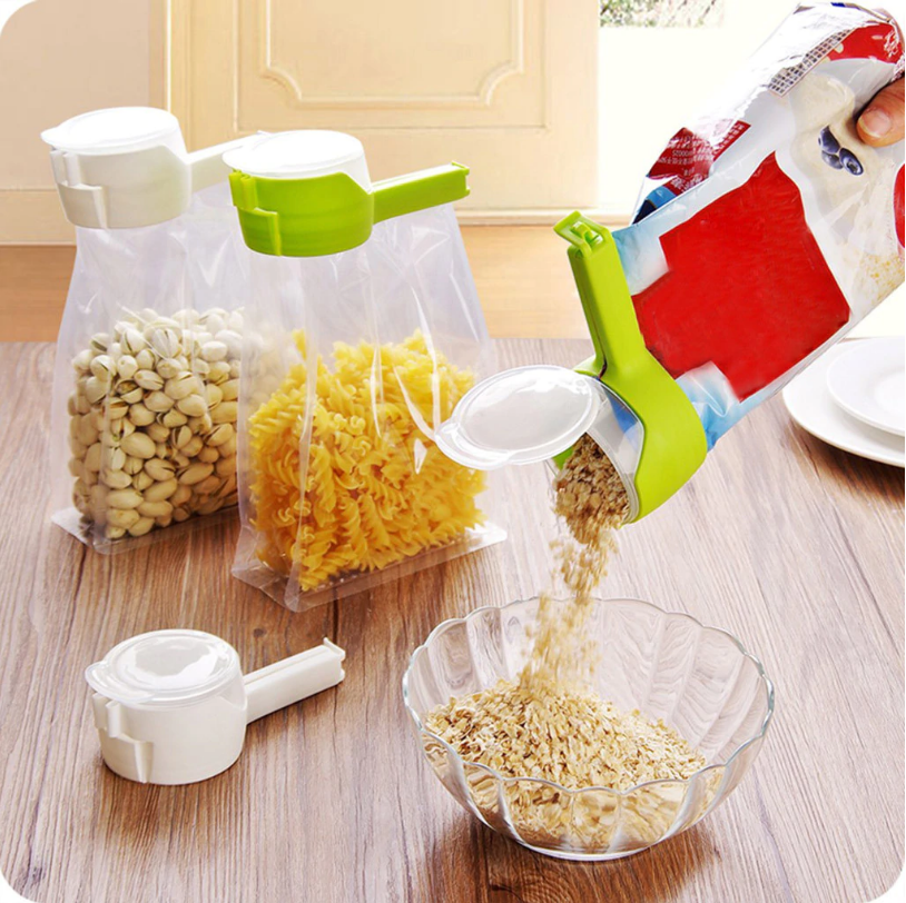 Seal Pour Food Storage Bag Clip