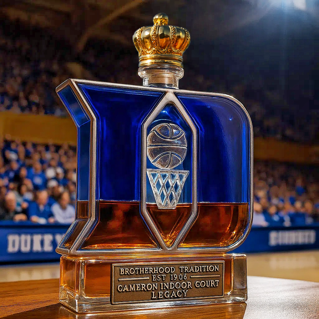 Cameron Legacy Pour——Duke Blue Devils Whiskey Bottle
