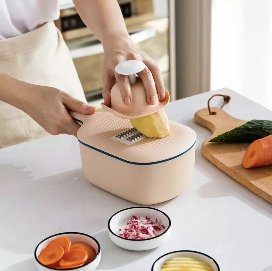 🔥Multifunctional Cutting Tool🔥4-in-1 Vegetable Cutter and Grater