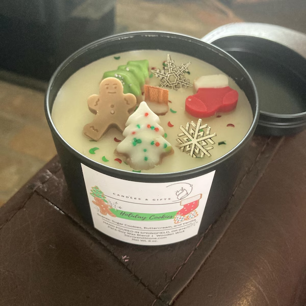 Holiday Cookies Christmas candle