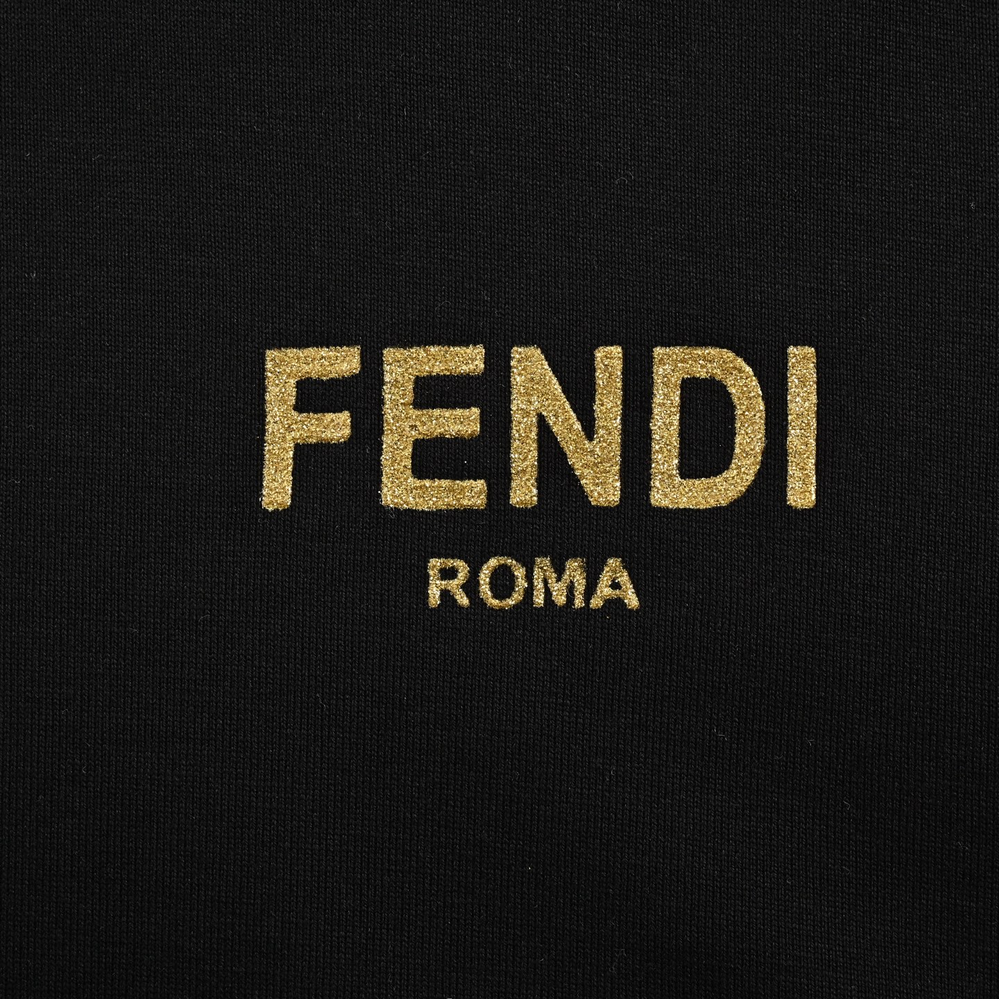 Fendi 25ss gold-stamped logo printed short sleeves