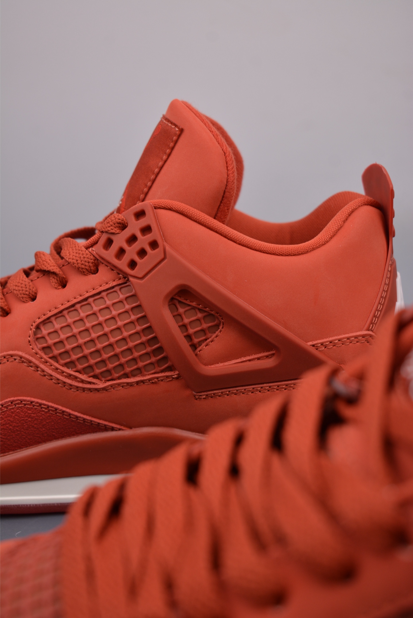 Nigel Sylvester x Nike Air Jordan 4 Brick by Brick basketball shoes red and orange HF4340-800