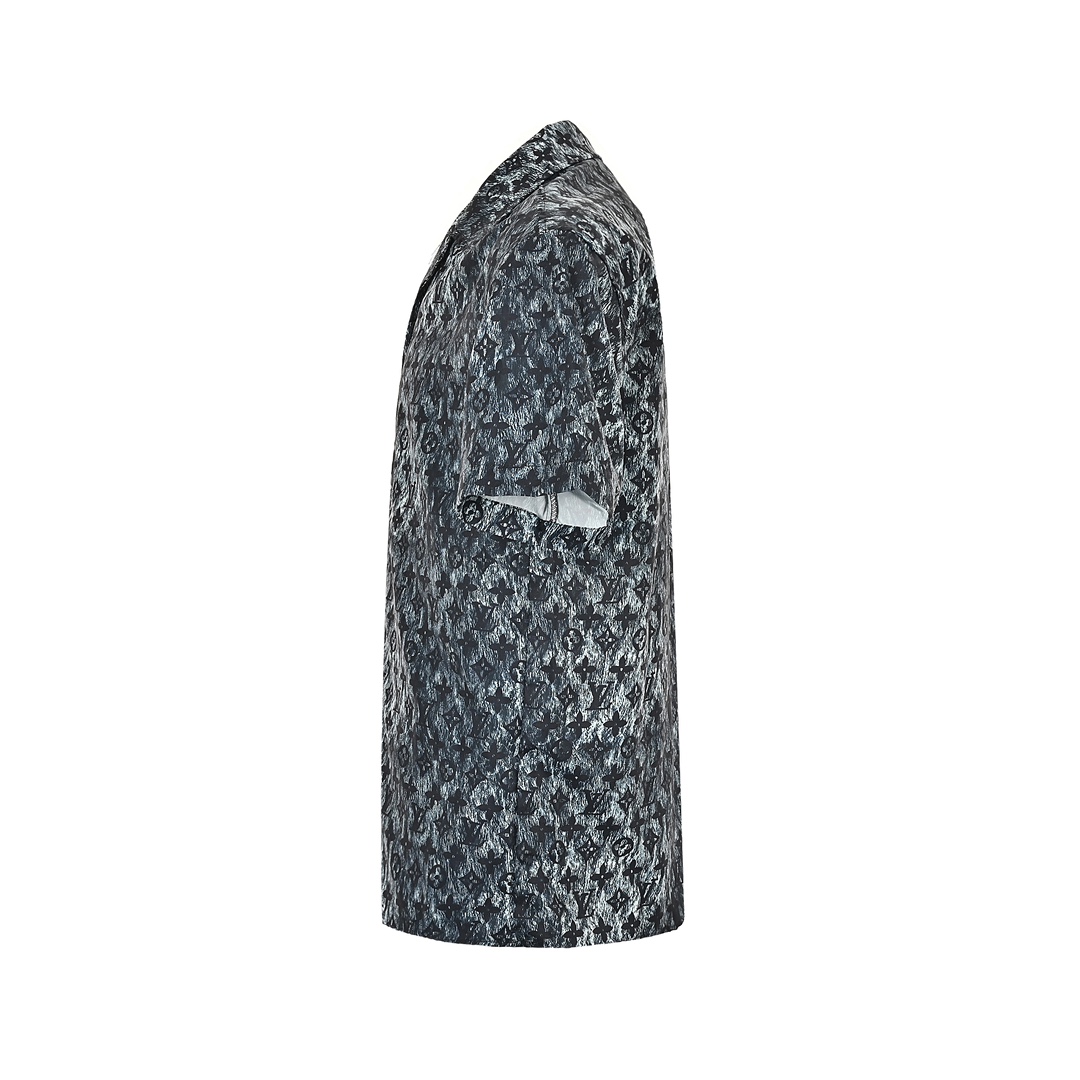 Louis Vuitton 24ss short-sleeved shirt with all-over monogram print