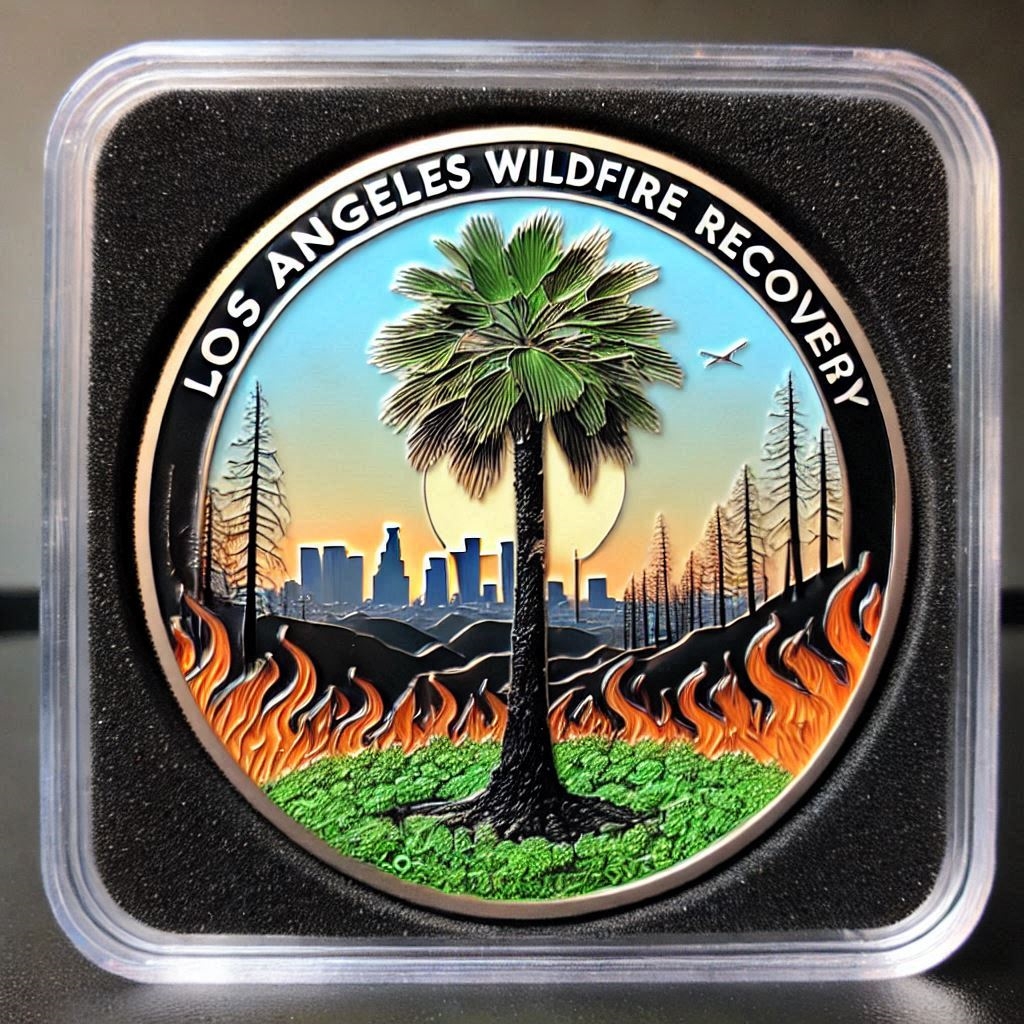 💓💪Los Angeles Wildfire Tribute Coins
