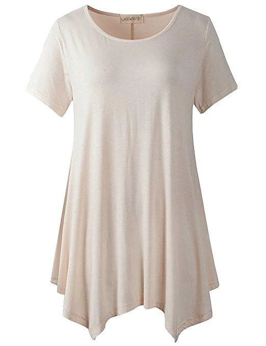 (2024 spring hot sale 50% off Women's）💥 Summer Mid-length Short-sleeved T-shirt Loose Round Neck