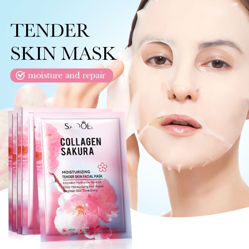 Sakura sheet collagen moisturizing and rejuvenating excellent mask skin care effect mask