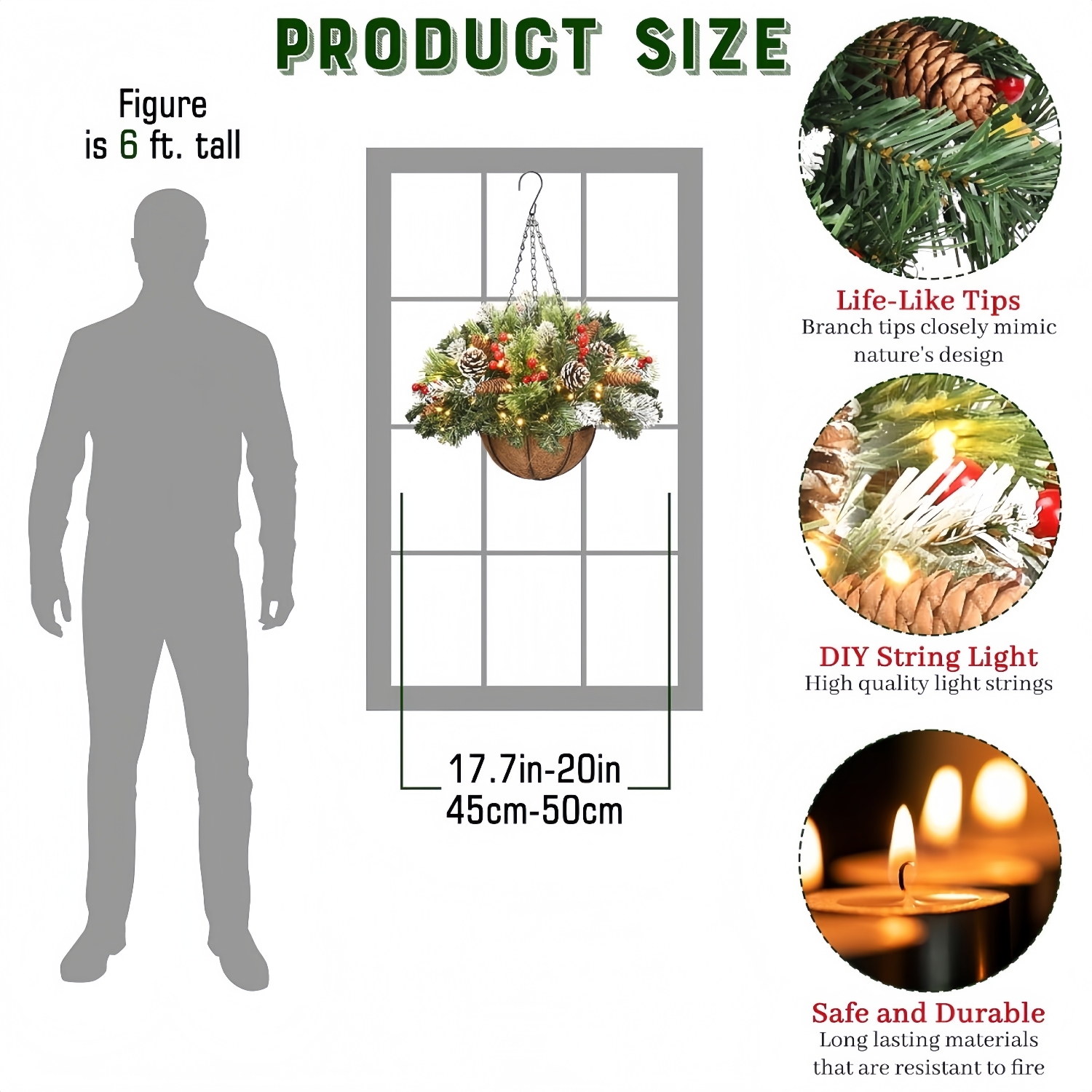 🎅HOT SALE 60% OFF⛄ - 2025 Artificial Christmas Hanging Basket