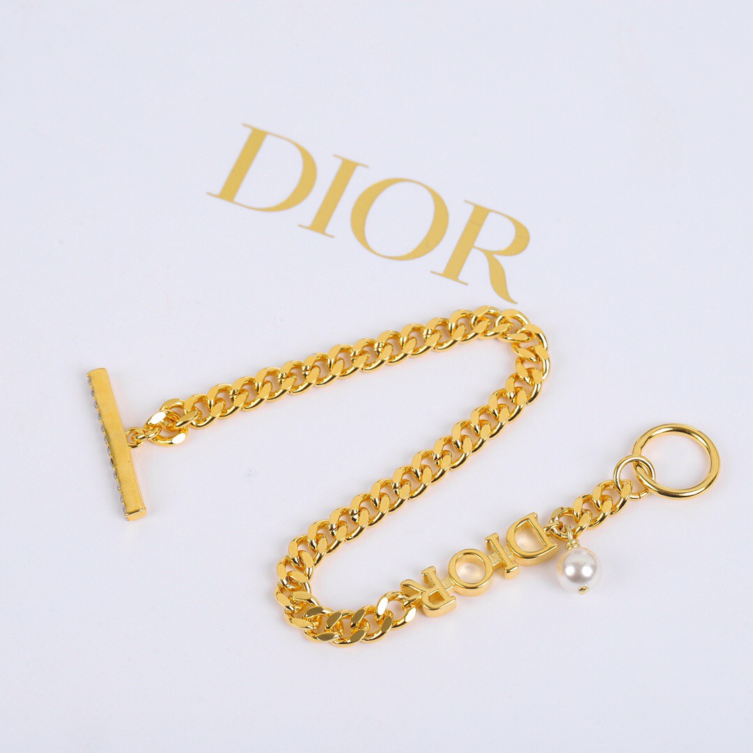 Dior font diamond bracelet