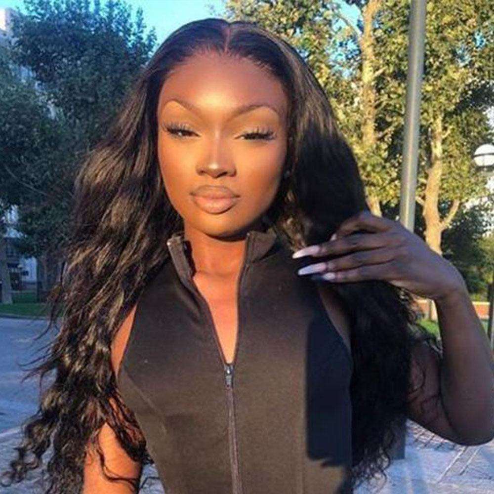 Luna A29 Affordable Deep Wavy Long Wig without Bangs