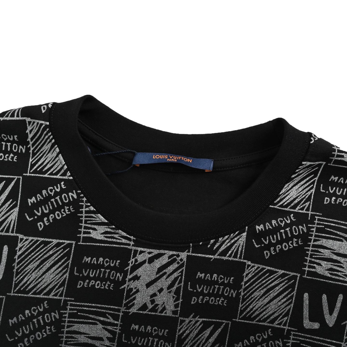 Louis Vuitton 25ss gradient checkerboard logo print short sleeve