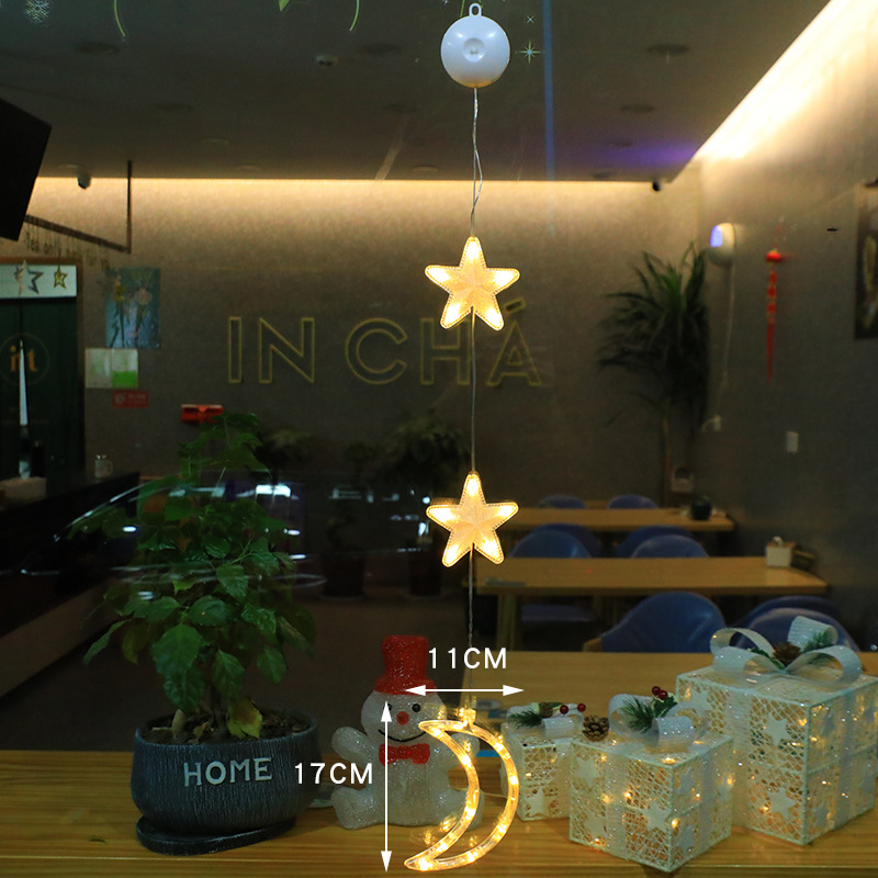 LED Decorative Light Christmas Suction Lamp Creative Light (3 pieces)
