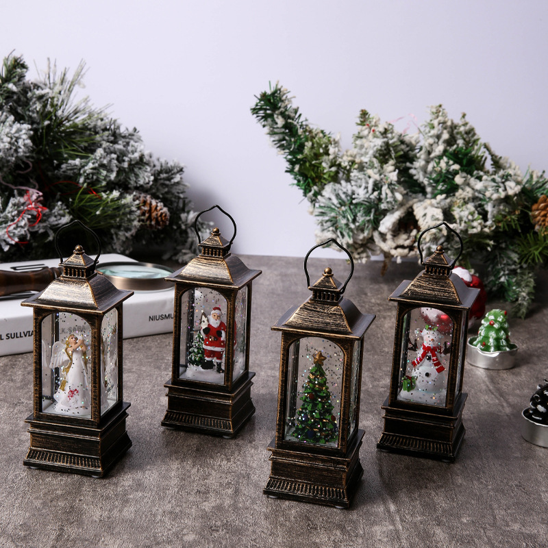 (🌲Early Christmas Sale- SAVE 49% OFF)Snow Globe Christmas Lantern Decorations-BUY 3 GET 10% OFF & FREE SHIPPING