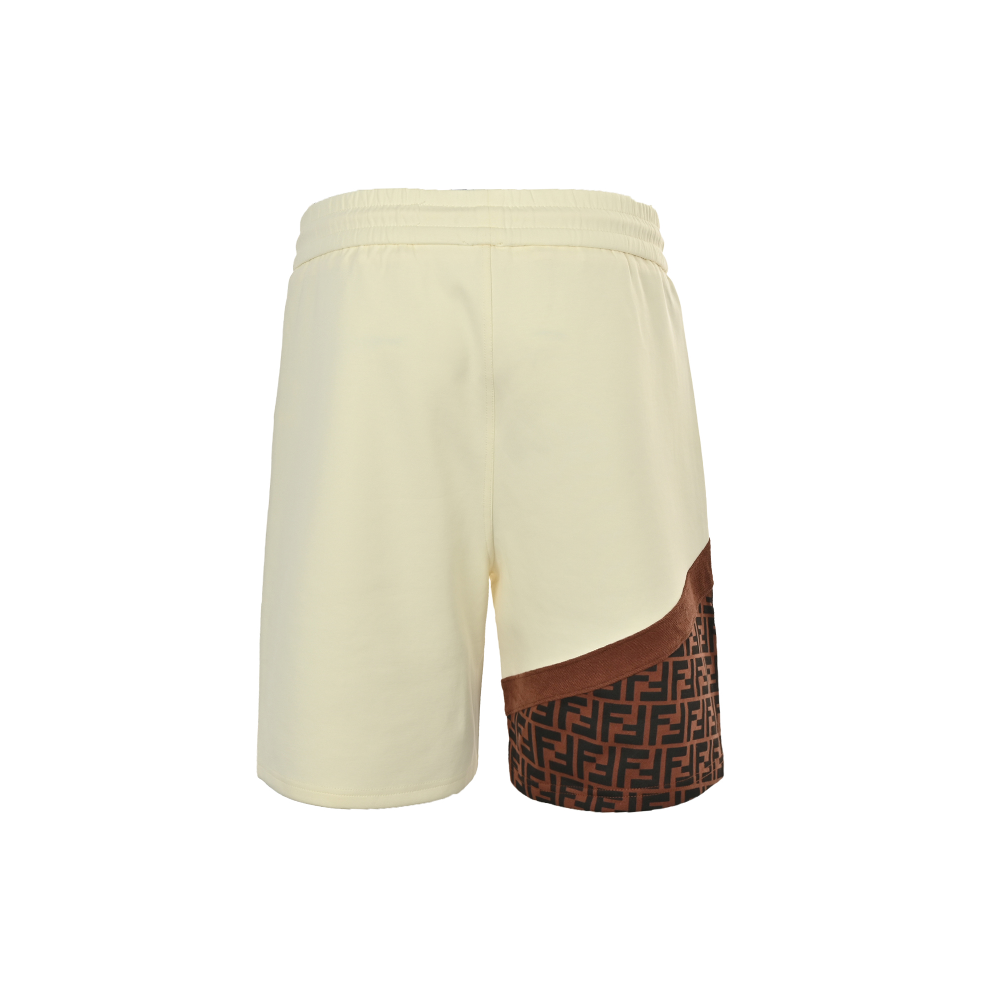 Fendi 25ss laminated zipper pockets with double F shorts