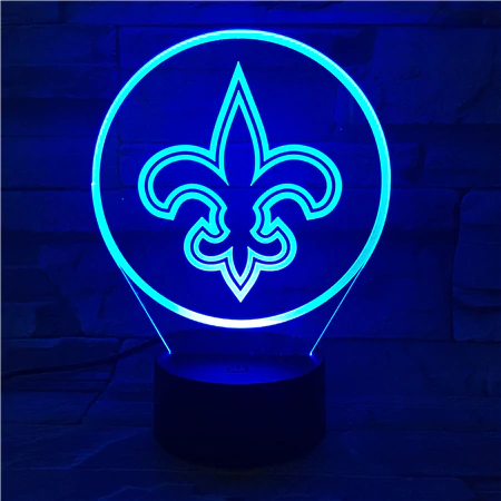 NEW ORLEANS SAINTS 3D LED LIGHT LAMP