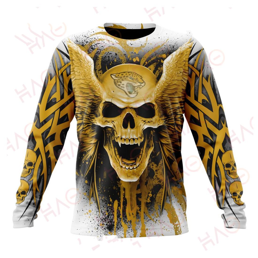 JACKSONVILLE JAGUARS 3D HOODIE SKULL ART