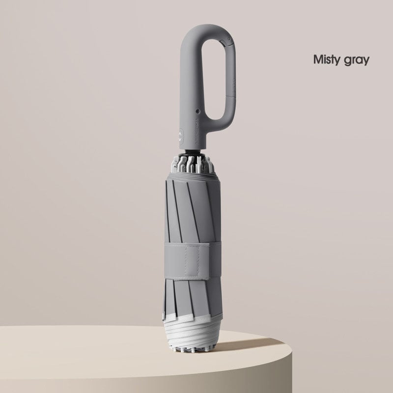 Ring buckle umbrella, Reflective Safety Strip, Sturdy Windproof, Travel Portable