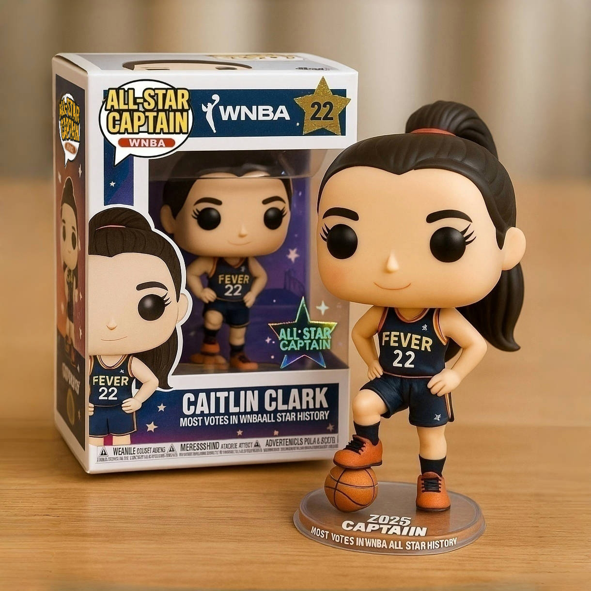 Caitlin Clark 2025 All-Star Captain Pop Figure