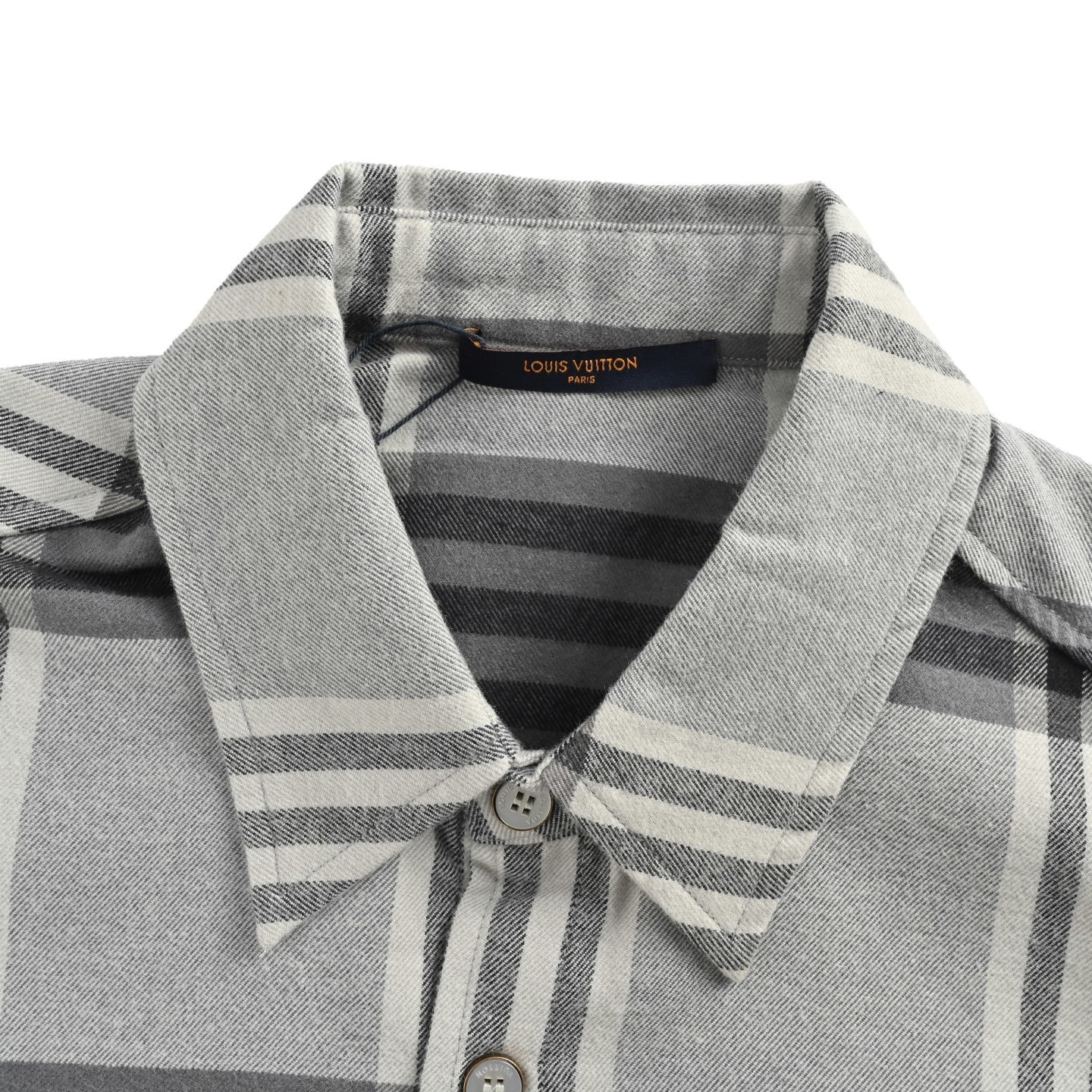 Louis Vuitton 25Fw Check Lettering Flannel Shirt Jacket