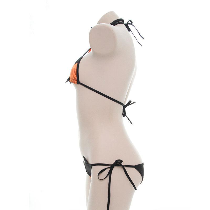 Devil Bow Lace Bikini Lingerie Set
