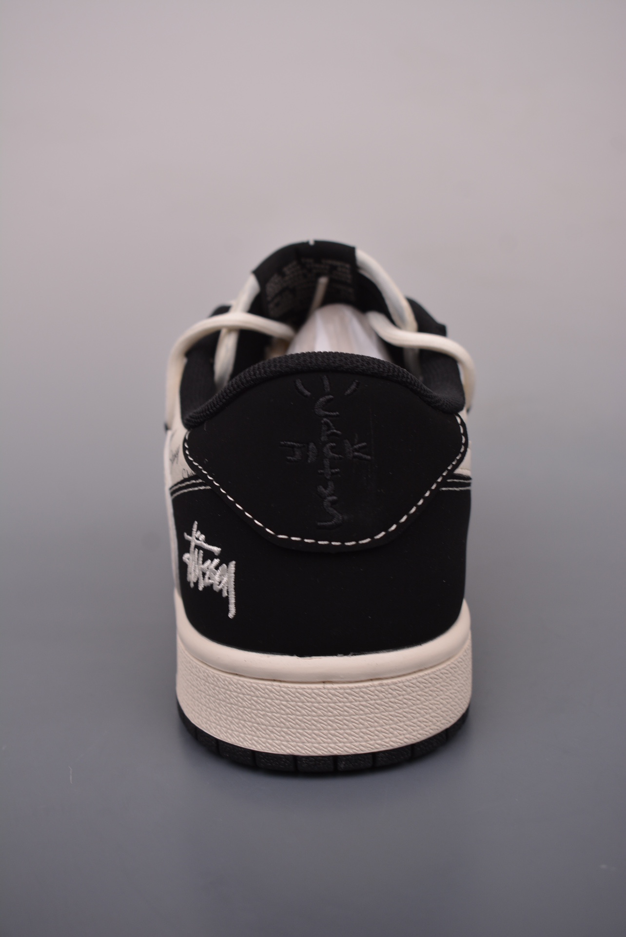 Stussy x Travis Scott x Nike Air Jordan 1 Low OG SP Black Beige White SJ0086-131