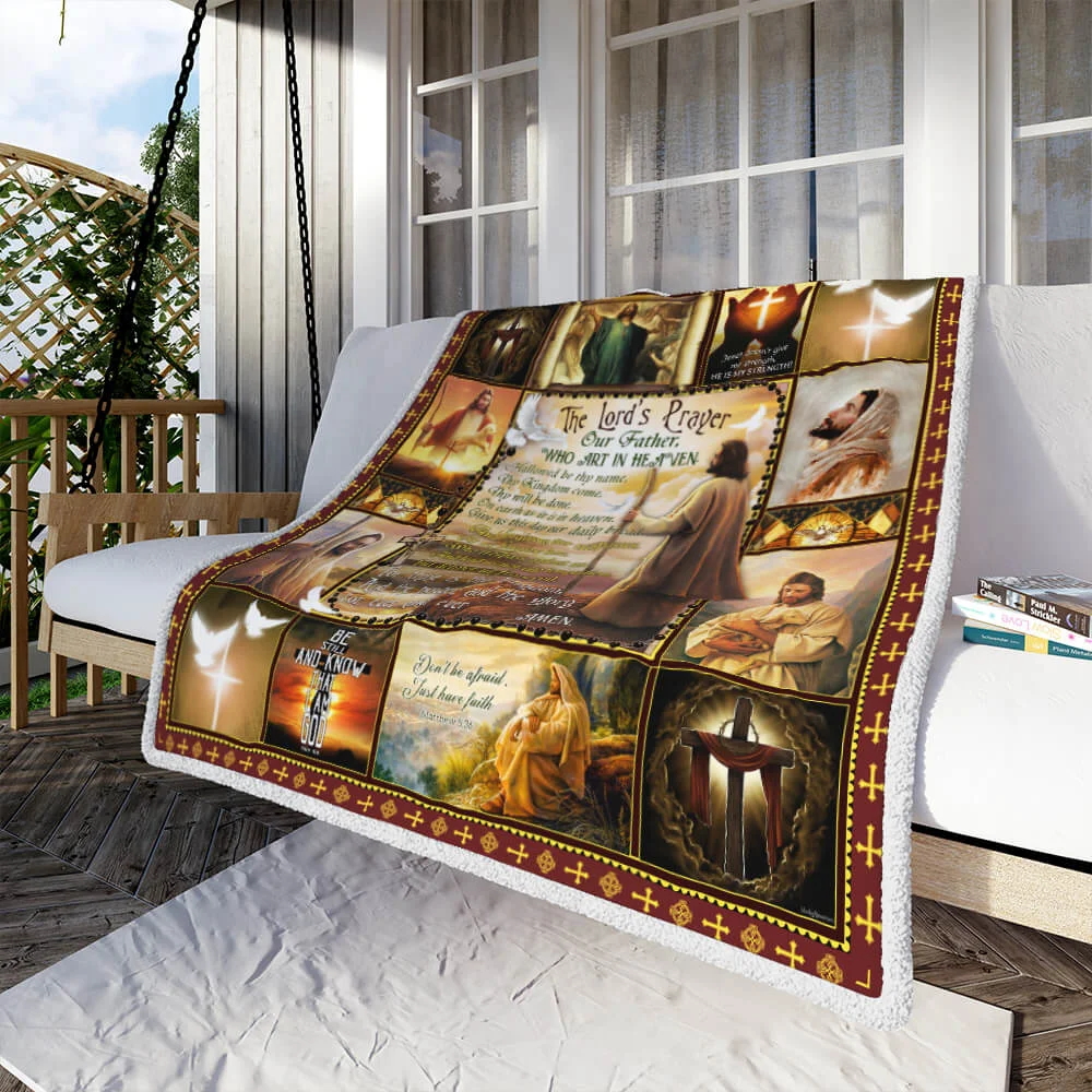 The Lord’s Prayer Our Father Sofa Throw Blanket