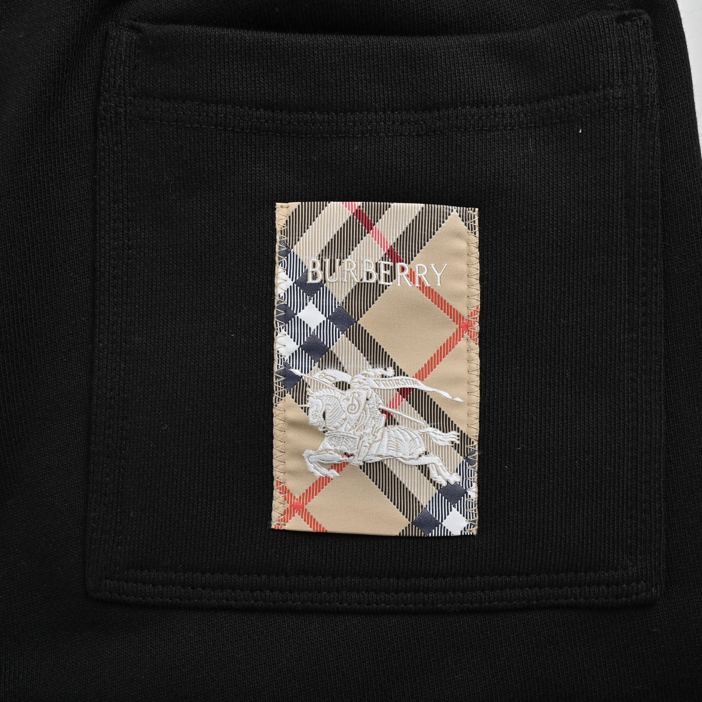 Burberry Check back pocket sweatpants trousers