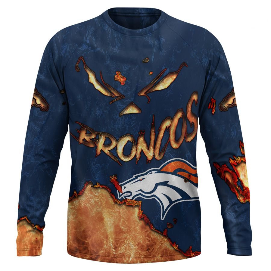 DENVER BRONCOS 3D HOODIE HALLOWEEN001