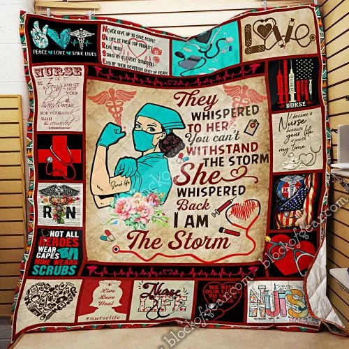 Nurse, I Am The Storm Quilt Blanket