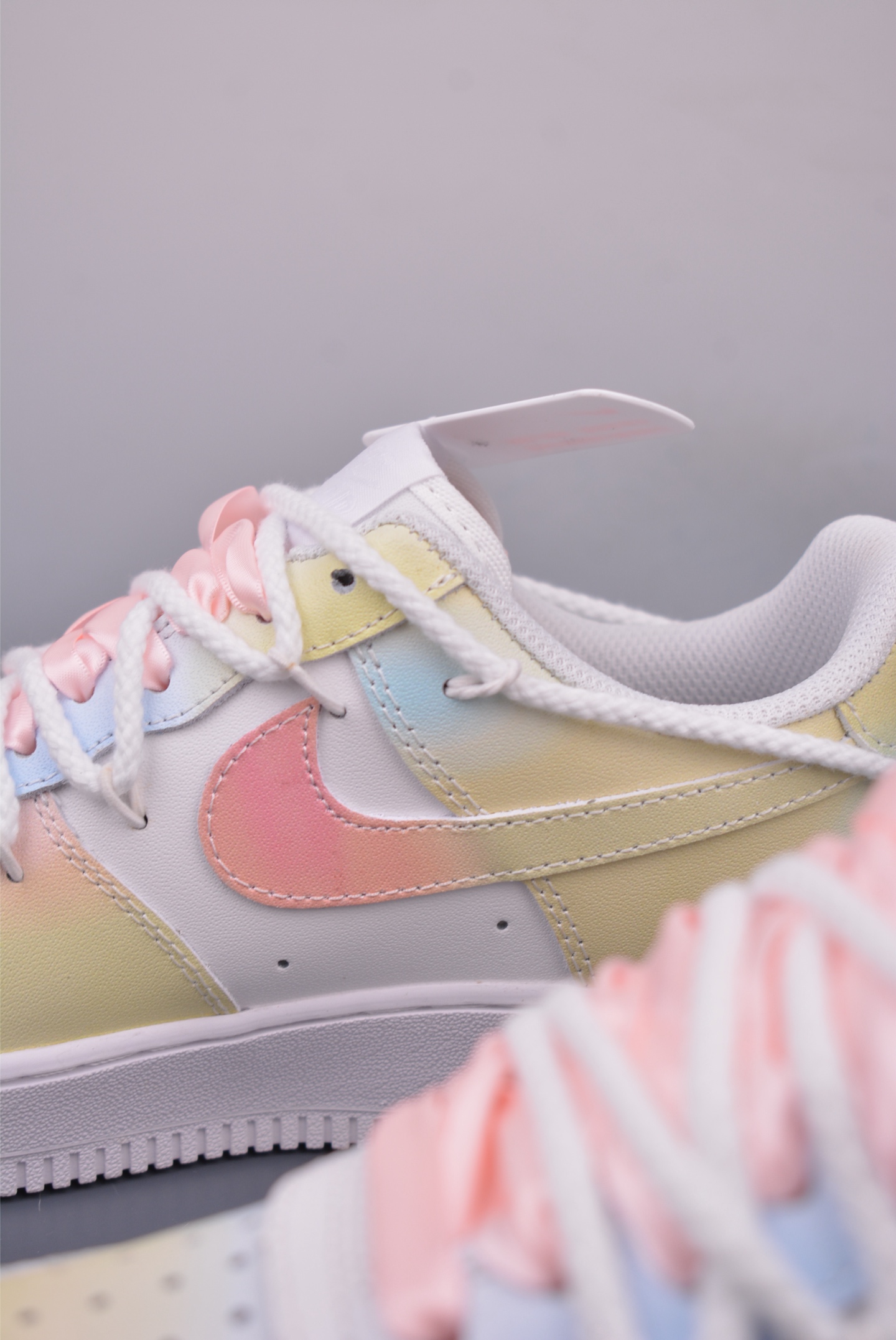 Nike Air Force 1 07 Low Sneakers Thick Rope Bandage Color Gradient DD8959-100