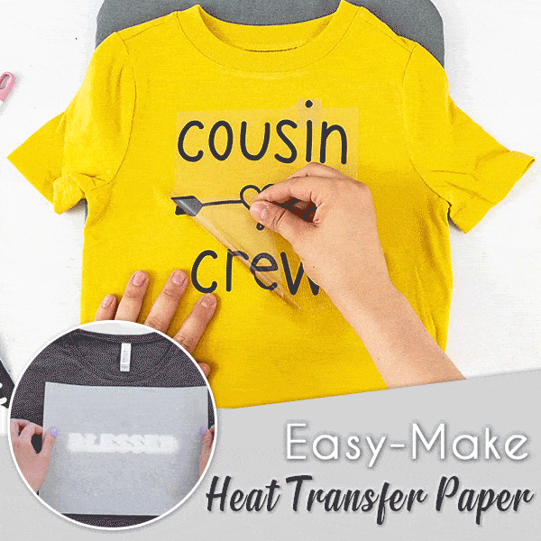 (🔥Last Day Promotion-SAVE 50% OFF)2023 New Upgrated Easy Make Multifunction Thermal Transfer Paper(10 PCS/Set)-BUY 2 GET 1 FREE