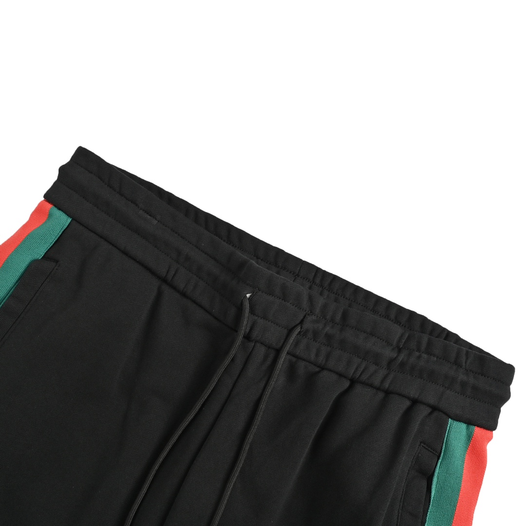 Gucci tricolor stripe web colorblock trousers