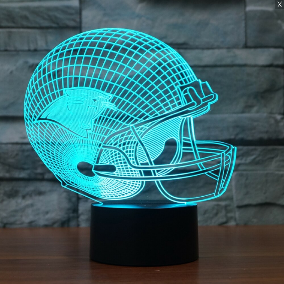 CAROLINA PANTHERS 3D LED LIGHT LAMP