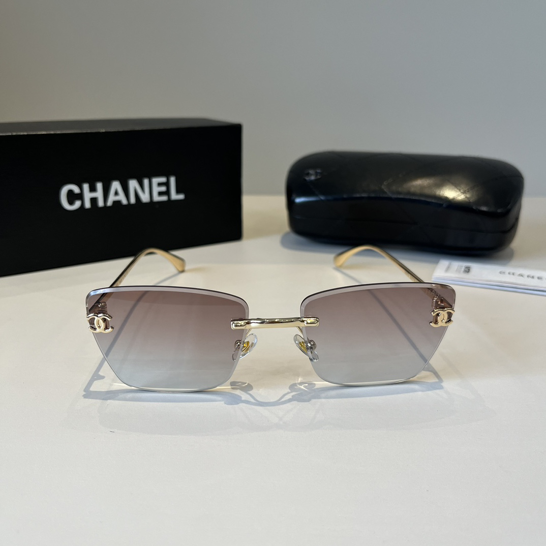 Chanel rimless sunglasses