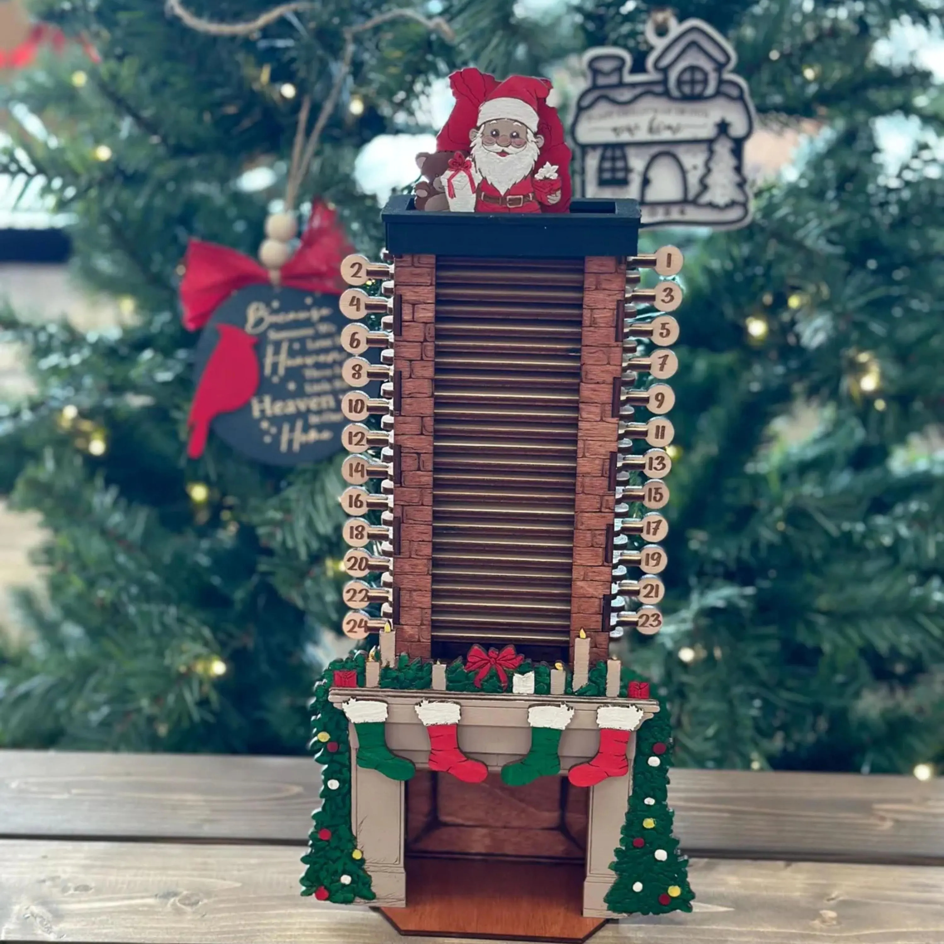 🎄Christmas Sale 49% OFF🎄Wooden Santa Chimney Christmas Countdown Display