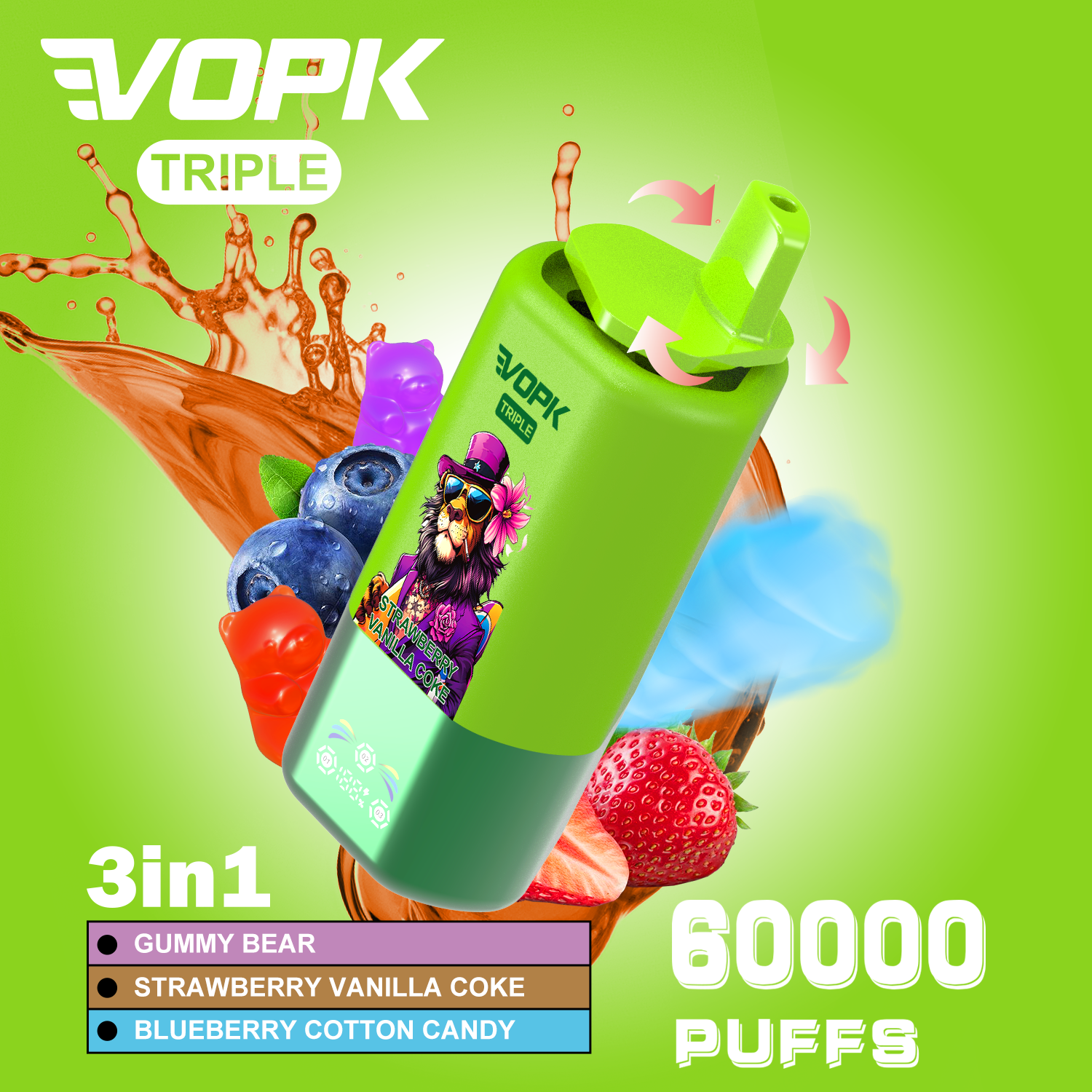 New! 3 In1 | 60000 Puffs