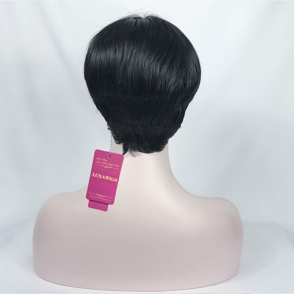 Luna Wigs Short Style Pixie Cut Synthetic Hair Wigs