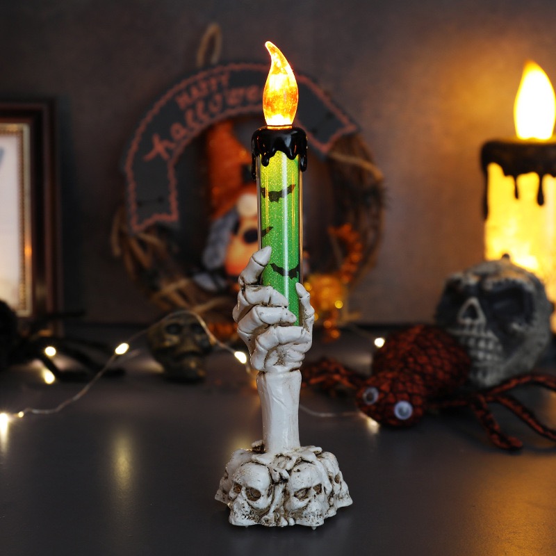 💥ON SALE💥 skull glowing candle figurines