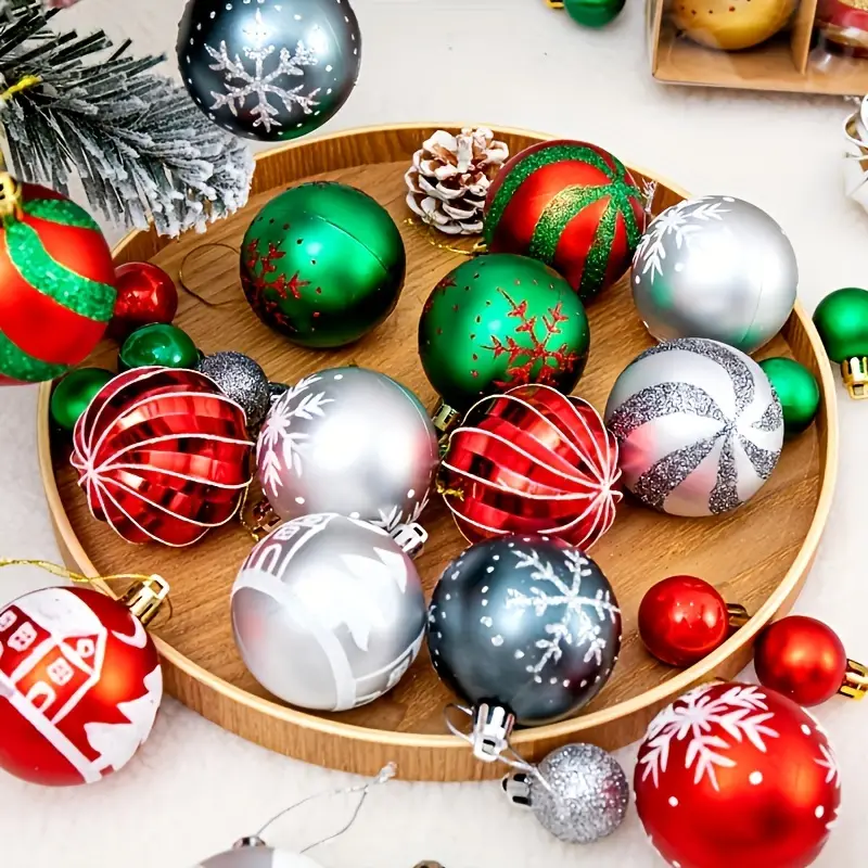 🌲🌲(40-44)Piece Deluxe Shatterproof Christmas Ball Ornaments Set