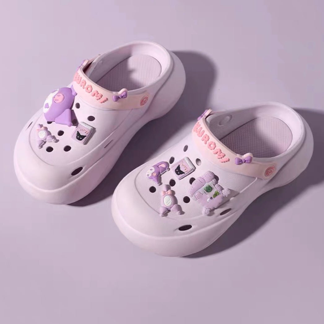 Sanrio Clogs Platform Shoes Sandal Casual Summer for Woman