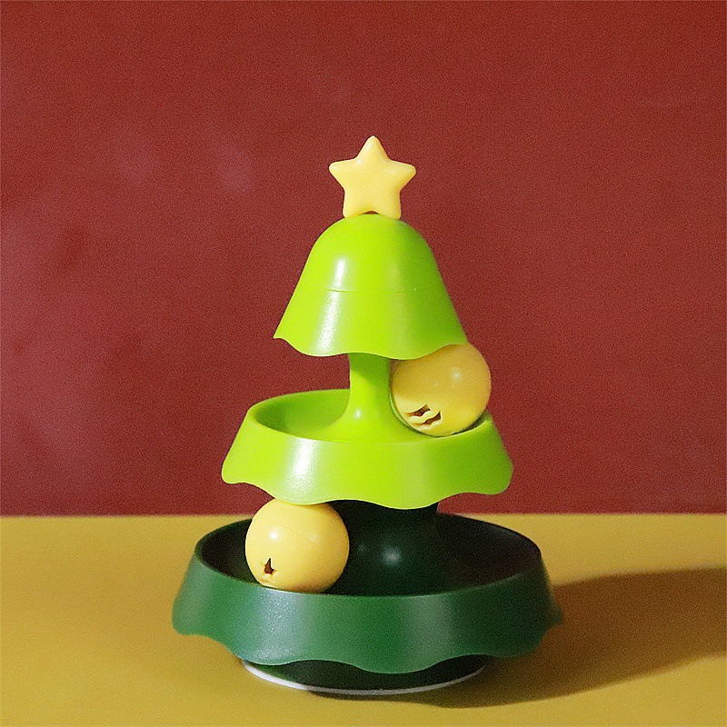 2024 Brand new cat toy Christmas tree carousel🔥（Special sale last day）
