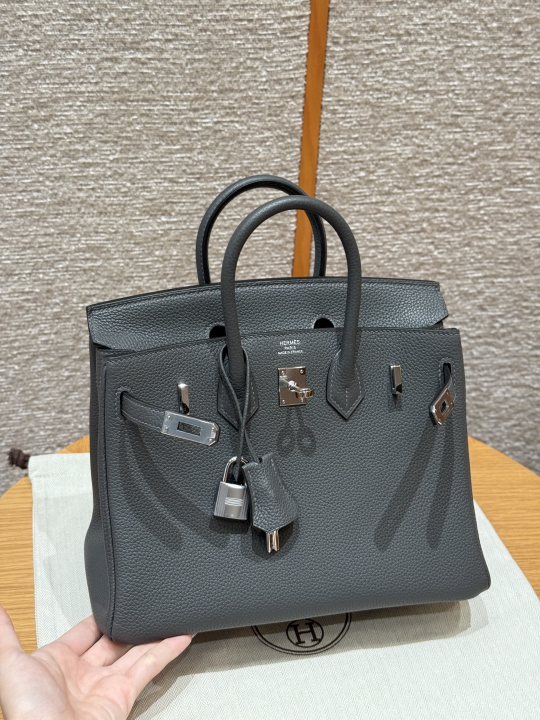 Hermès Birkin 88 Graphite Handbag (Handmade to Order)