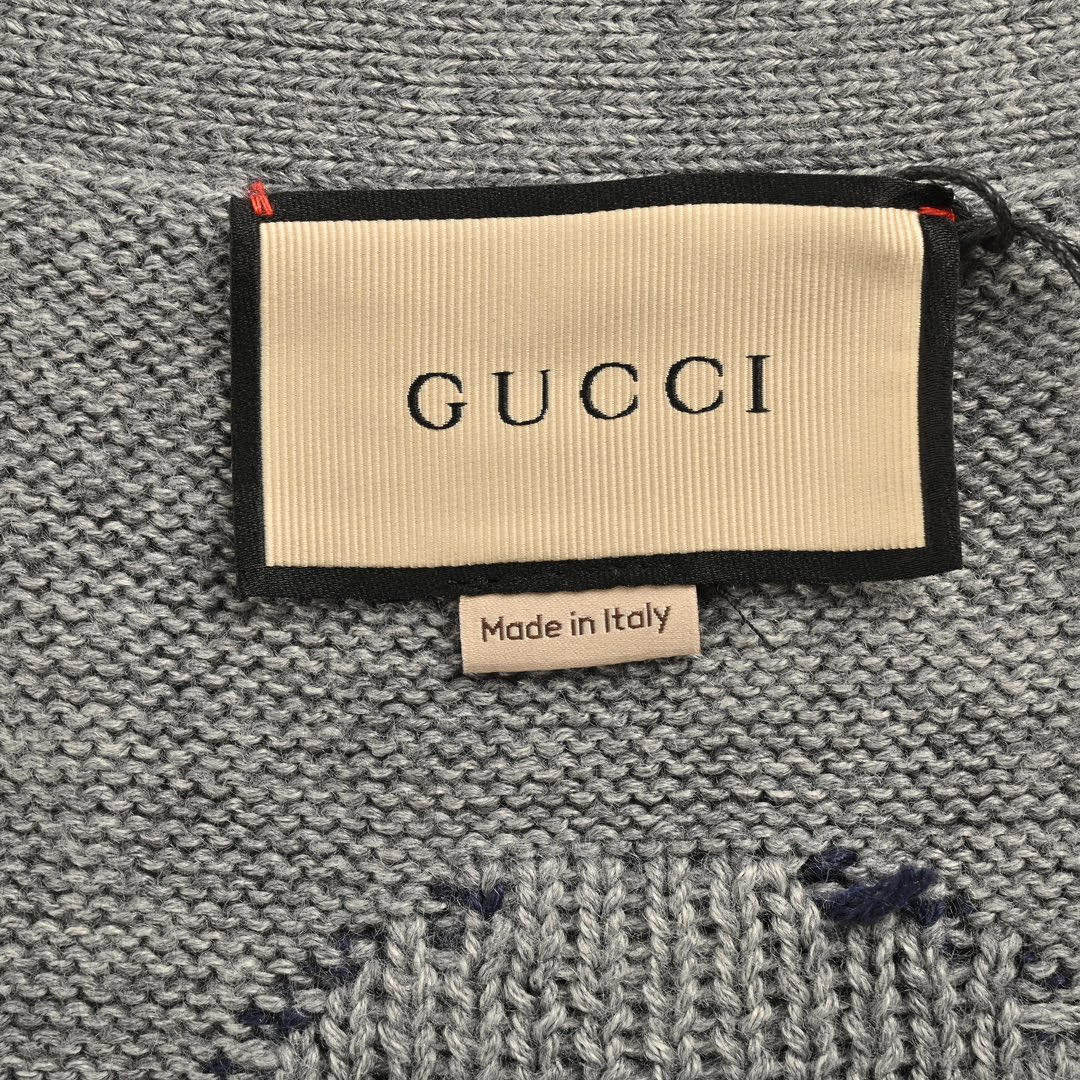 Gucci 24Fw all-over monogram intarsia cardigan