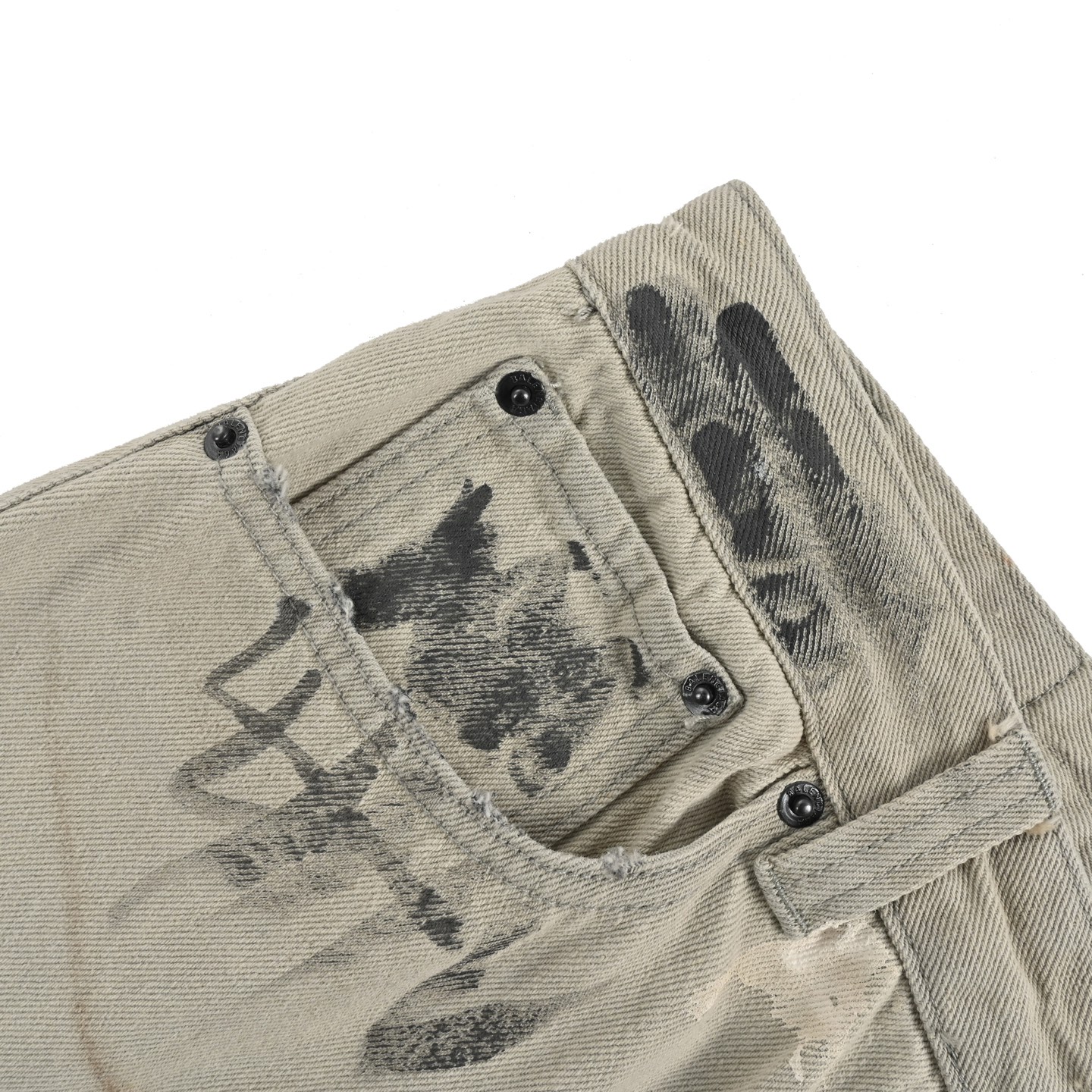 Balenciaga 24Fw colorful graffiti jeans