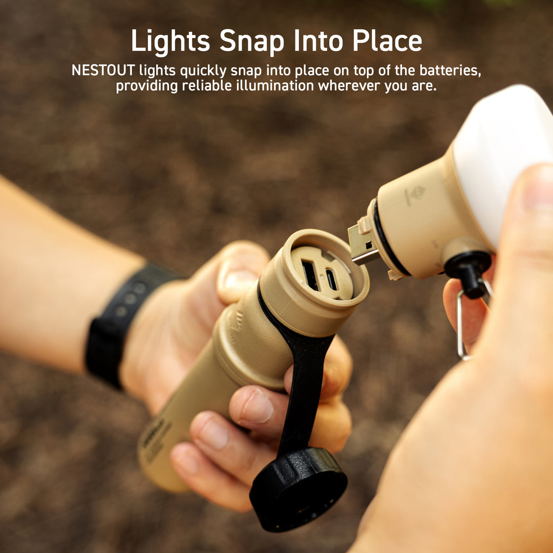 HOT SALE🔥Multifunctional Outdoor Waterproof Camping Light with Power Bank 5000mAh