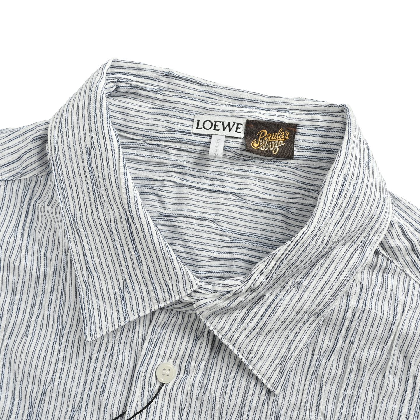 Loewe 25ss striped wavy textured shirt