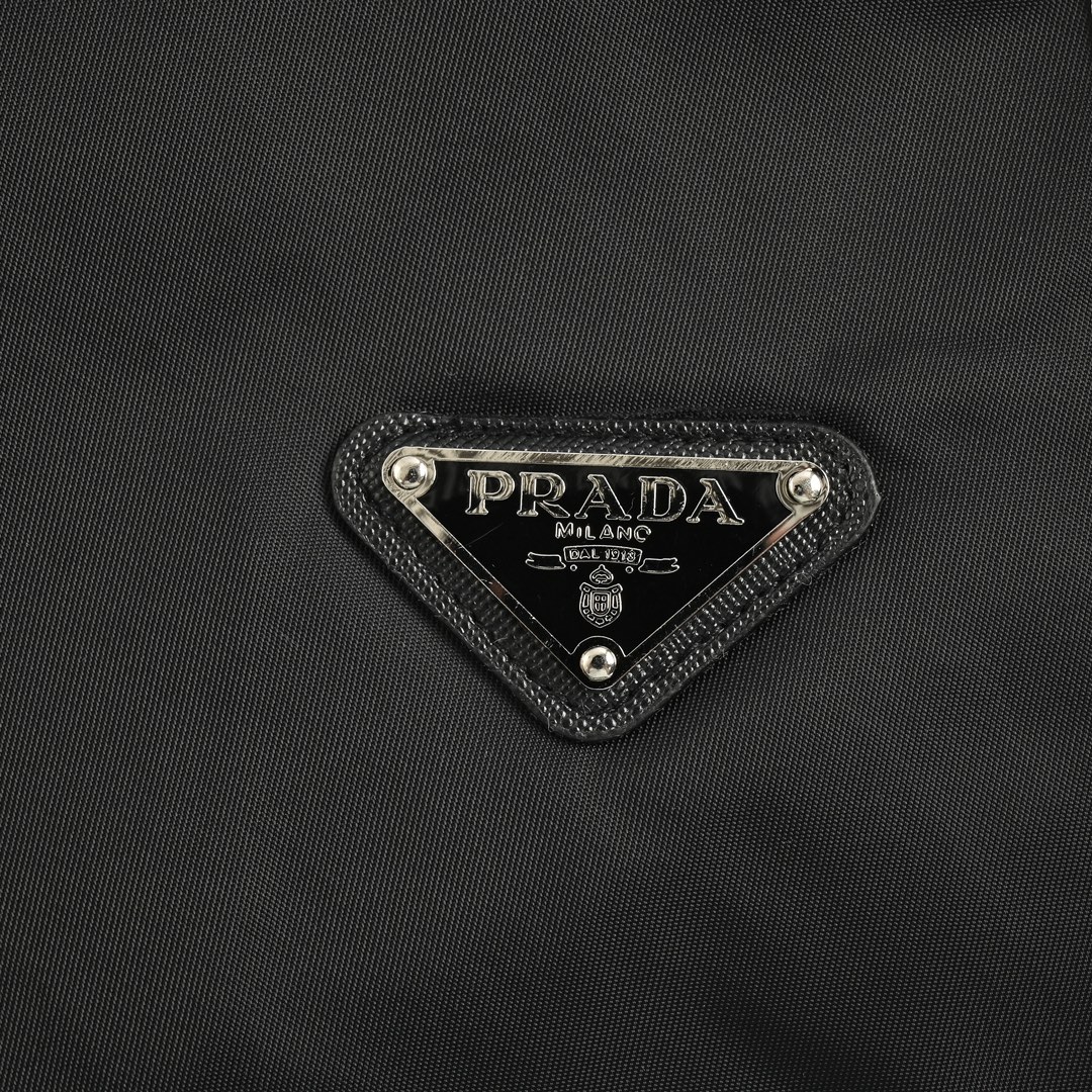 Prada Side Stripe Nylon Trousers
