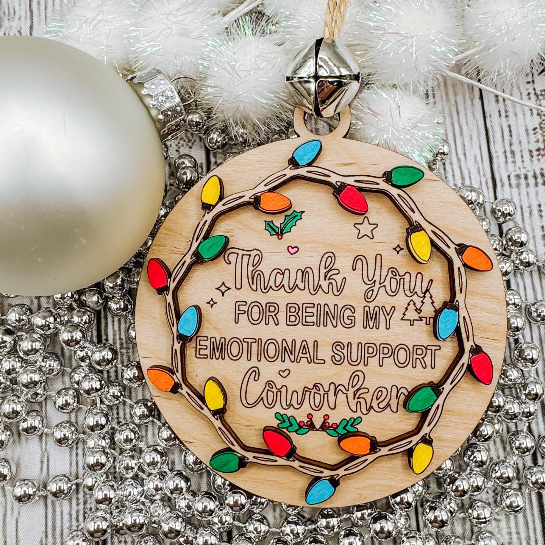 Coworker friendship funny Christmas gift for work | Coworker appreciation gift