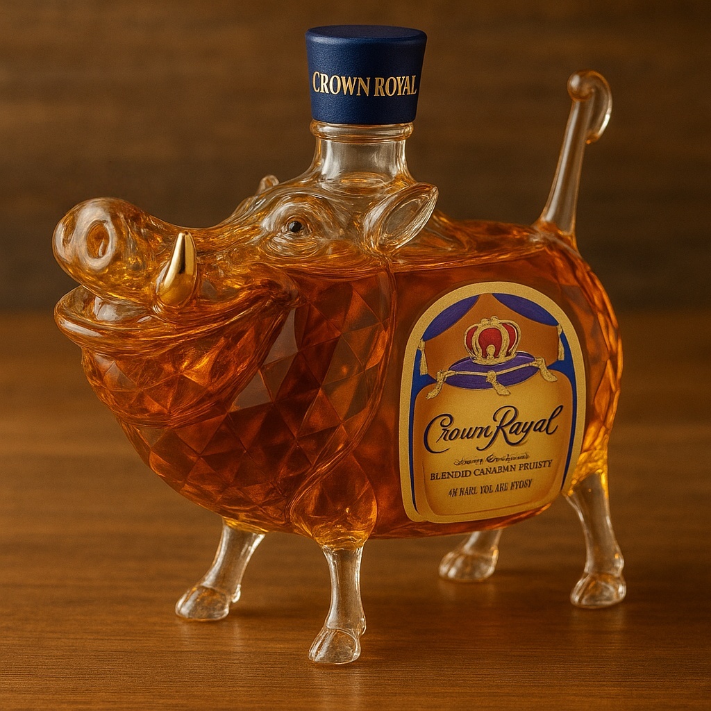 Pumbaa Bourbon Beasts Whisky Bottle