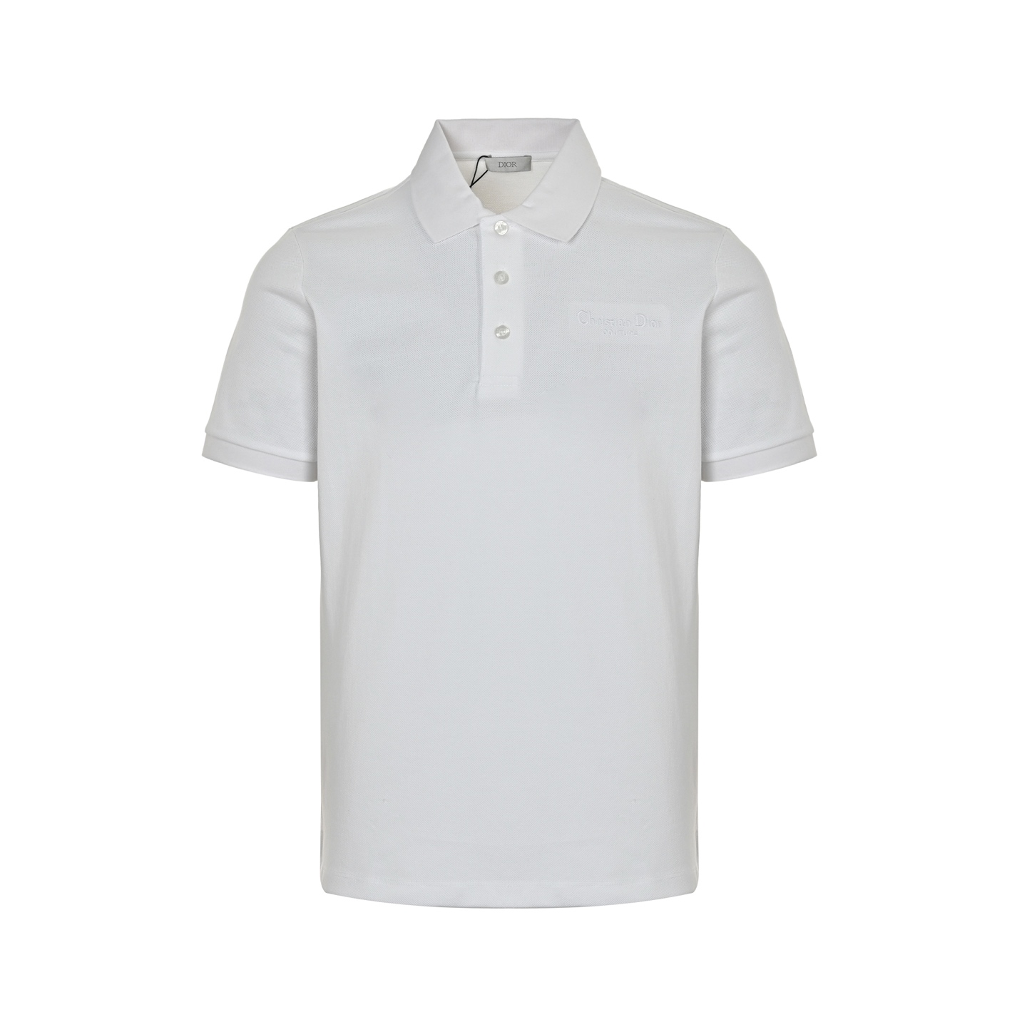 Dior 25ss signature letter embroidered Polo short sleeve