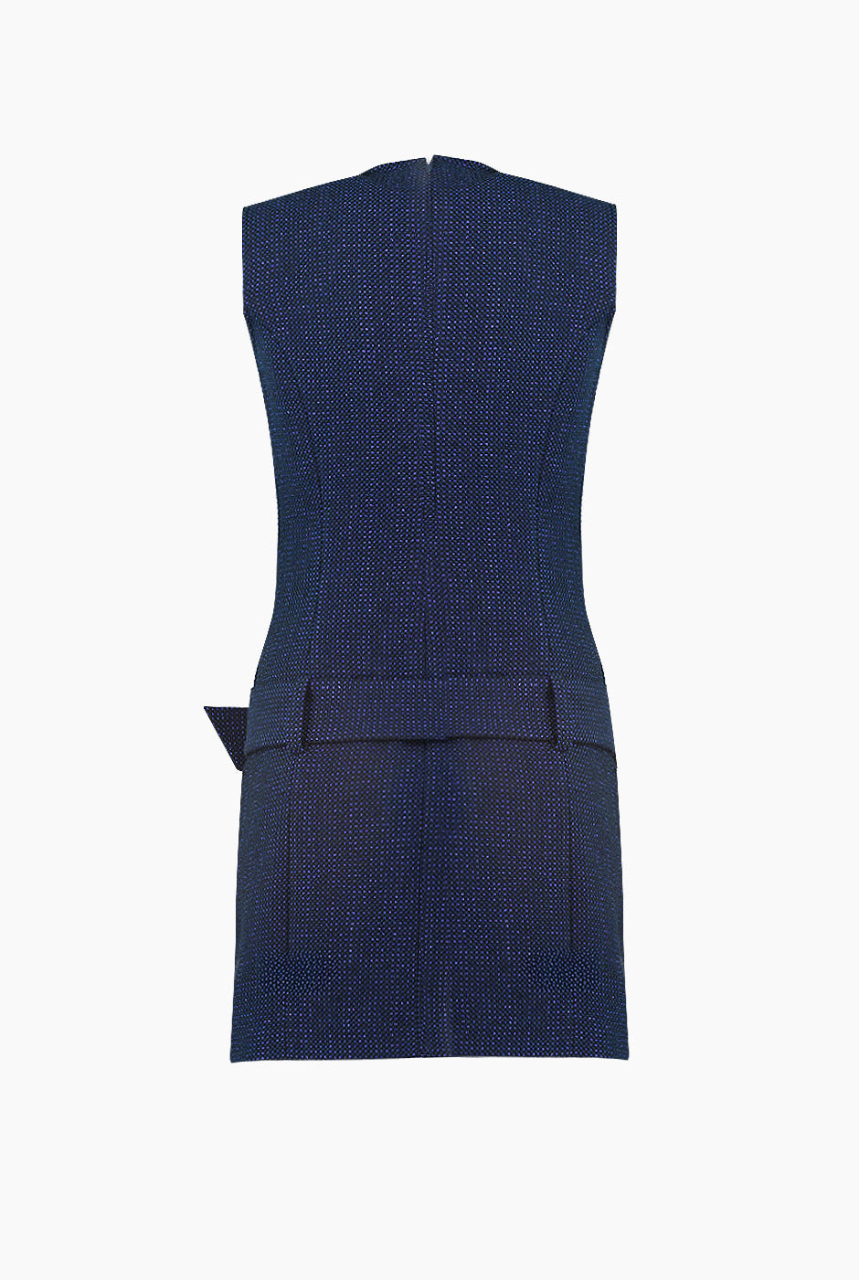 Vestido corto marino sin mangas